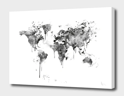 Curioos World Map In White
