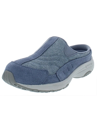 Easy Spirit Women's Traveltime Round Toe Casual Slip-on Mules Women's Shoes In Blue