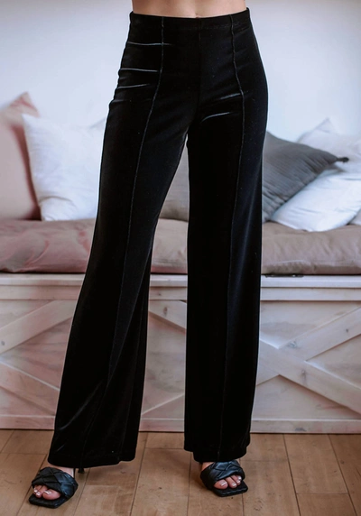 Veronica M High-waisted Pintuck Flare Pant In Black ModeSens