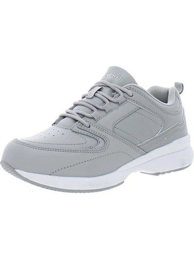 Propét Lifewalker Sport Womens Leather Fitness Athletic And Training Shoes In Grey