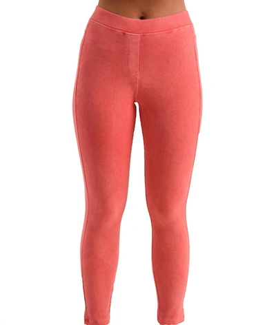 French Kyss High Rise Jegging In Coral In Red