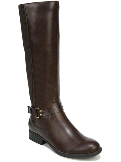 Lifestride X-anita Womens Faux Leather Knee-high Riding Boots In Multi