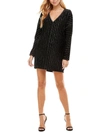 CITY STUDIO WOMENS VELVET SHORT COCKTAIL AND PARTY DRESS