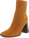 SAM EDELMAN IVETTE WOMENS SUEDE SQUARE TOE ANKLE BOOTS