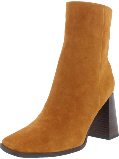 Sam Edelman Ivette Womens Suede Square Toe Ankle Boots In Multi