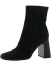 Sam Edelman Ivette Womens Suede Square Toe Ankle Boots In Black