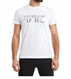 Versace Men's Metallic Logo Short Sleeve T-shirt In White/silver In Multi