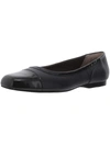 Array Madison Womens Leather Square Toe Ballet Flats In Blue