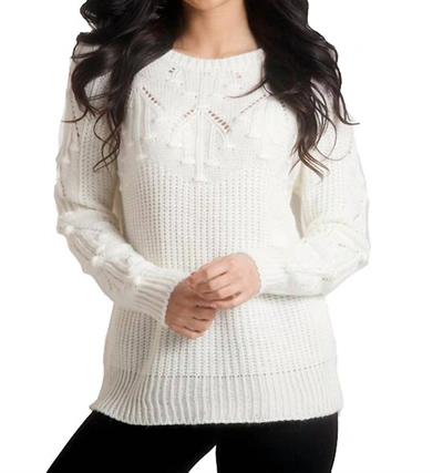 French Kyss Knit Sweater In Ivory In White