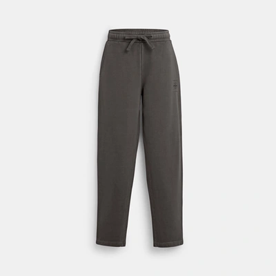 Coach Outlet Sweatpants In Organic Cotton In Grey
