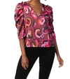 Crosby By Mollie Burch Keeva Top In Jungle Queen In Pink