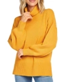 Mudpie Roxie Turtleneck Sweater In Mustard In Yellow