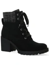 Sun + Stone Romina Lace-up Hiker Booties, Created For Macy's In Black