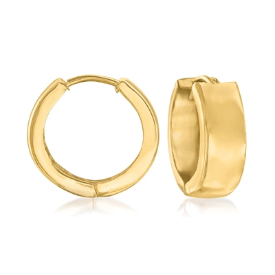 Ross-simons Italian 18kt Yellow Gold Huggie Hoop Earrings