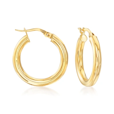 Ross-simons Italian 18kt Yellow Gold Hoop Earrings