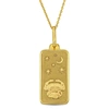 Mimi & Max Cancer Horoscope Necklace In 10k Yellow Gold In Gold
