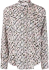 SEE BY CHLOÉ WOMEN'S COTTON BUTTON DOWN SHIRT IN PASTEL FLORAL