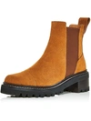 SEE BY CHLOÉ WOMENS SUEDE PULL ON CHELSEA BOOTS
