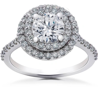 Pompeii3 5/8 Ct Round Halo Diamond Engagement Ring Setting In Multi