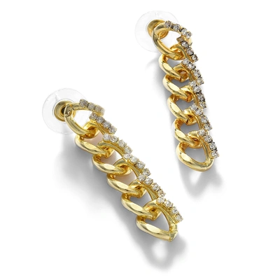 Sohi Gold Plated Stone Drop Earring