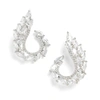 Sohi Oxidised Casual Earrings In Silver