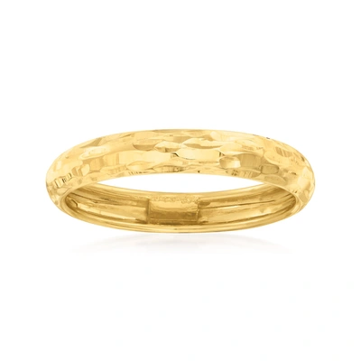 Ross-simons Italian 14kt Yellow Gold Diamond-cut Ring