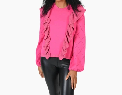 Emily Mccarthy Lillian Sweater In Fuchsia In Pink