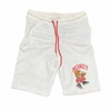 Retro Label Men's 4s Cement Money Shorts In White/red In White