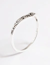 LOVISA STERLING SILVER SWIRL DETAIL POINT RING