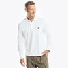 NAUTICA MENS CLASSIC FIT LONG-SLEEVE DECK POLO