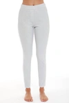 French Kyss High Rise Capri In Light Gray In White