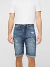 Guess Factory Jonah Rip-and-repair Denim Shorts In Multi