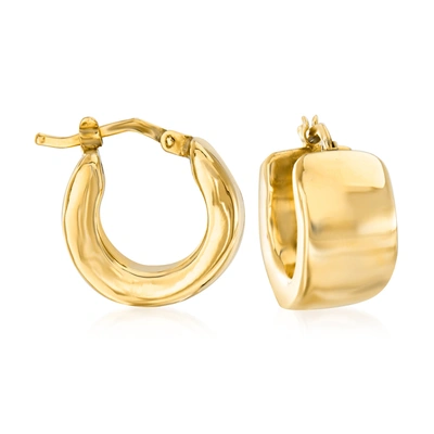 Ross-simons Italian 18kt Yellow Gold Huggie Hoop Earrings