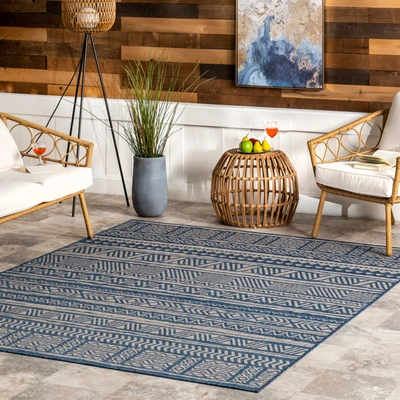 Nuloom Abbey Tribal Striped Indoor/outdoor Area Rug