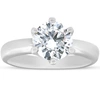 POMPEII3 1 3/4CT DIAMOND SOLITAIRE ENGAGEMENT RING 14K WHITE GOLD 6-PRONG