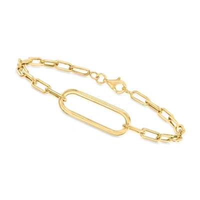 Canaria Fine Jewelry Canaria 3.5mm 10kt Yellow Gold Paper Clip Link Bracelet