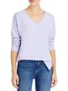 THREE DOTS WOMENS HI-LOW SOLID PULLOVER SWEATER