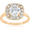 POMPEII3 2CTTW DIAMOND CUSHION HALO ENGAGEMENT RING 14K YELLOW GOLD