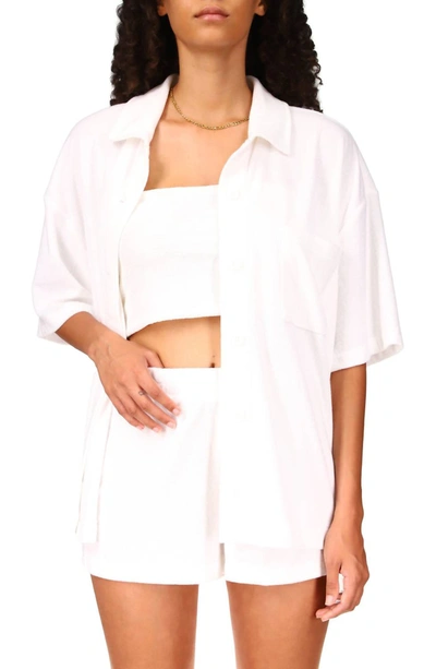 Sanctuary Terrycloth Vacay Shorts In White