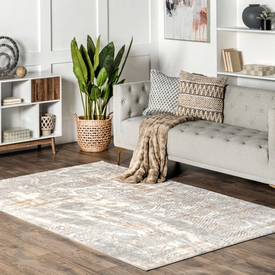 Nuloom Shirley Snake Print Area Rug In Beige
