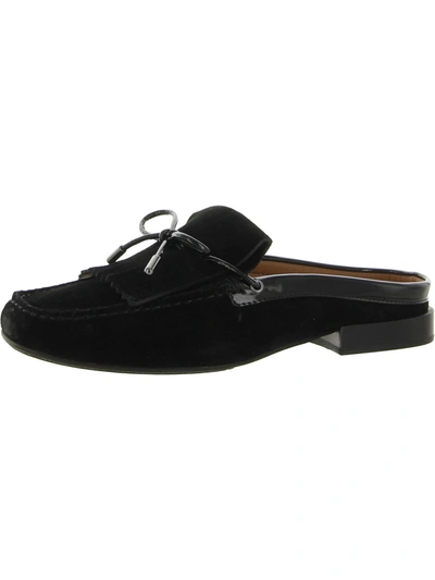 Donald J. Pliner Basia Womens Suede Slip On Loafers In Black