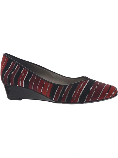 Proxy Emastine Womens Slip On Wedge Heels In Multi