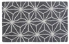 Vibhsa Gray Bathroom Rug With Geometric Pattern