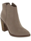 Mia Erik Womens Leather Casual Ankle Boots In Grey