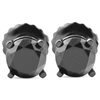 Pompeii3 2 Tcw 14k Black Gold Round Black Diamond Screw Back Studs Earrings In Multi