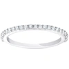 Pompeii3 1/4ct Diamond Wedding Ring 14k White Gold Stackable Womens Anniversary Band In Multi