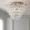 Jonathan Y Toronto 16" Metal/crystal Led Flush Mount