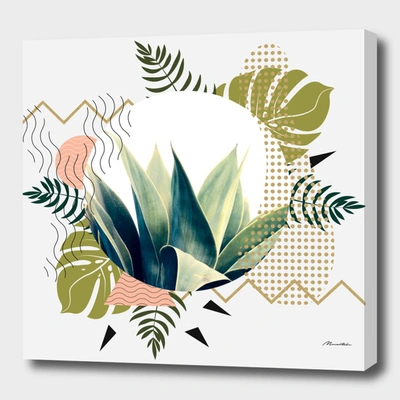 Curioos Abstract Geometrical And Botanical Shapes I In Green