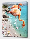 Curioos Flamingos On The Beach