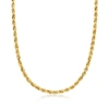CANARIA FINE JEWELRY CANARIA MEN'S 5.5MM 10KT YELLOW GOLD ROPE CHAIN NECKLACE